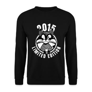 Édition limitée 2015 Crazy Raccoon Raccoon - Sweat-shirt Unisexe - noir - Devant - Alina (178cm) & Michal (187cm)