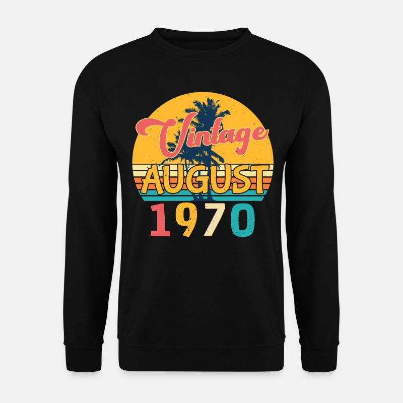 Born August 1970 - Unisex Sweatshirt - black