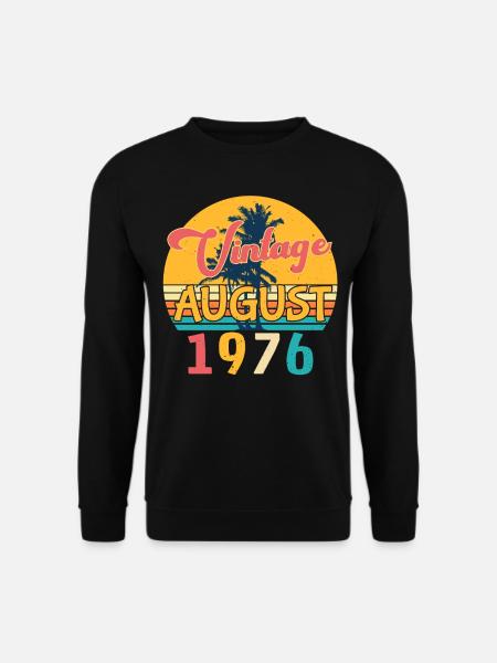 Millésime d'août 1976 - Sweat-shirt Unisexe - noir