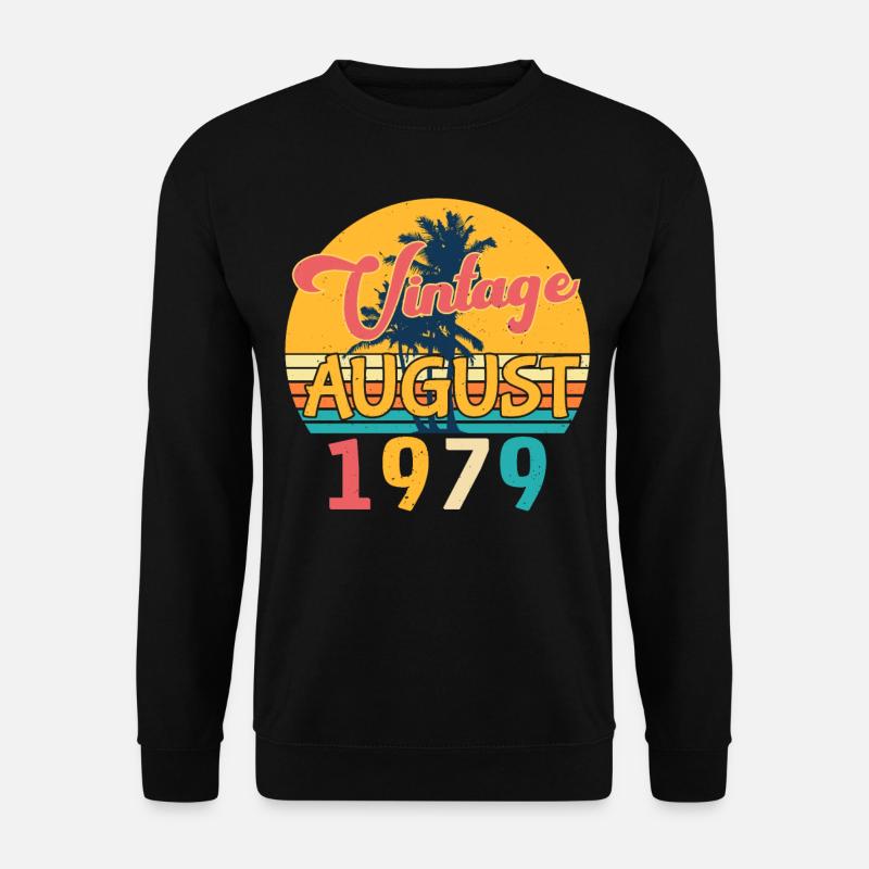 1979 August Retro - Unisex Sweatshirt - black