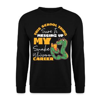 Serpent Serpent Cette chose de l’école - Sweat-shirt Unisexe - noir - Devant - Alina (178cm) & Michal (187cm)