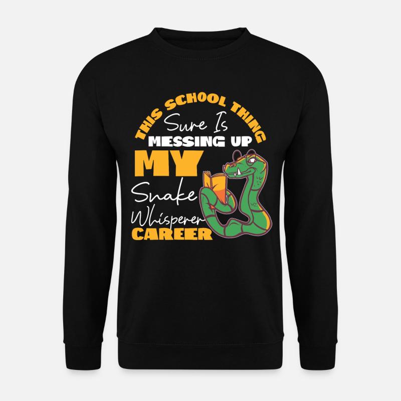 Snake Serpent This School Thing - Unisex Sweatshirt - black