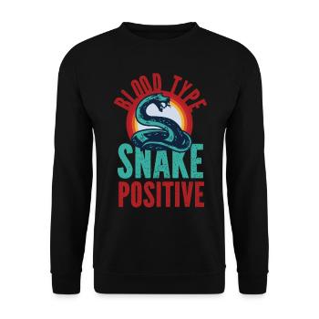 Serpent Serpent De Type Sanguin Serpent - Sweat-shirt Unisexe - noir - Devant - Alina (178cm) & Michal (187cm)