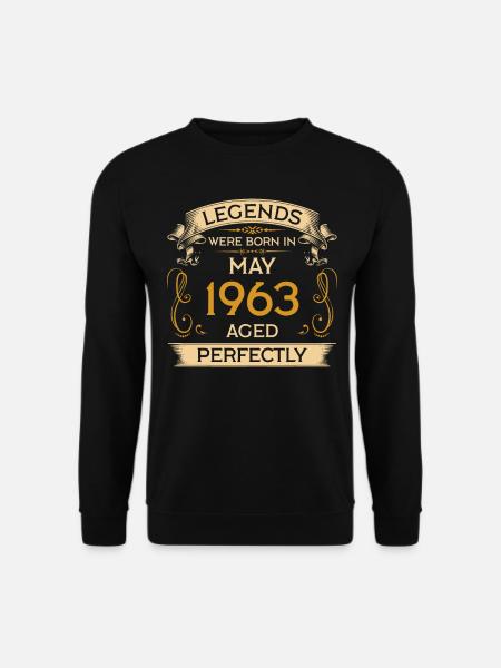 Geburtstag Legends Were Born In Mai 1963 - Unisex Pullover - Schwarz