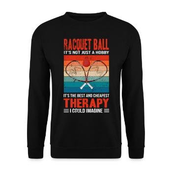 It's the best and cheapest Therapy Racquetball - Unisex Sweatshirt - black - Front - Alina (178cm) & Michal (187cm)