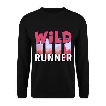 Trail Running Wild Runner Running Trail Montagnes - Sweat-shirt Unisexe - noir - Devant - Alina (178cm) & Michal (187cm)