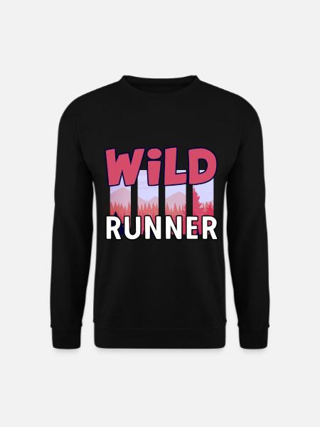 Trail Running Wild Runner Laufen Trail Gebirge - Unisex Pullover - Schwarz