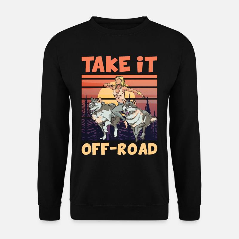 Take it OFF-ROAD Trailrunning Wolfpack - Unisex Pullover - Schwarz