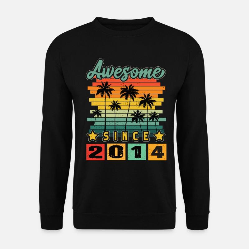 Awesome Since 2014 - Unisex Sweatshirt - black