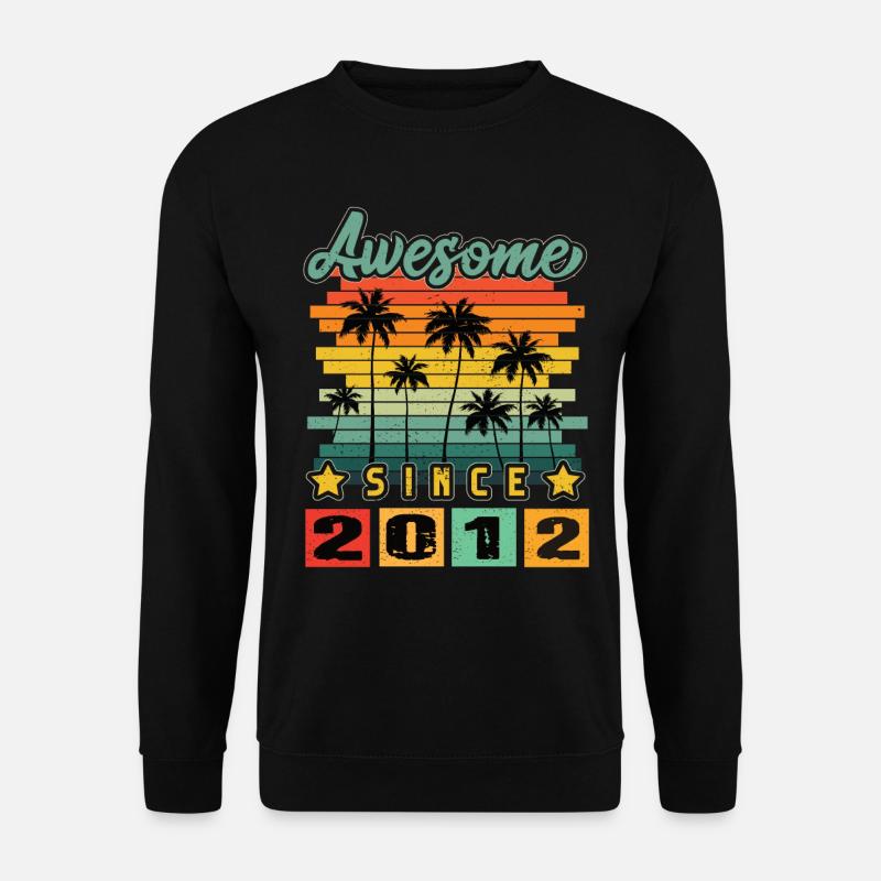 Awesome Since 2012 - Unisex Sweatshirt - black