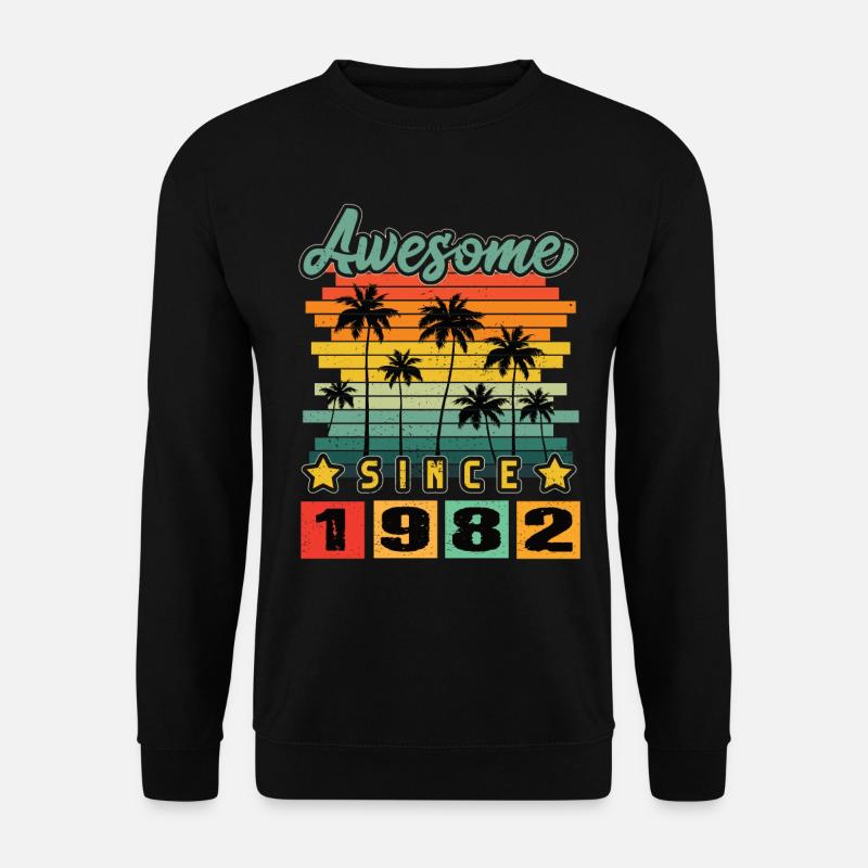 Awesome Since 1982 - Unisex Sweatshirt - black