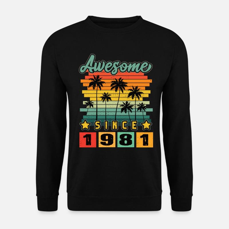 Awesome Since 1981 - Unisex Sweatshirt - black