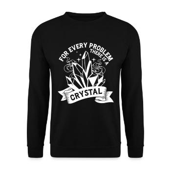 Médecine énergétique Guérison Cristaux d’énergie positive - Sweat-shirt Unisexe - noir - Devant - Alina (178cm) & Michal (187cm)