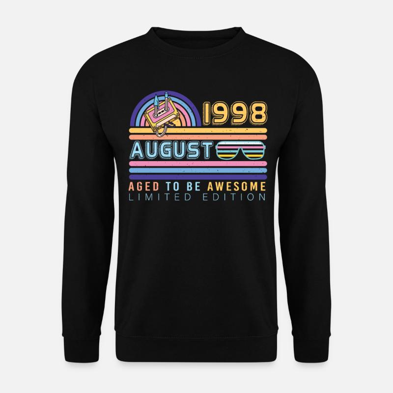 Born in August 1998 - Unisex Sweatshirt - black
