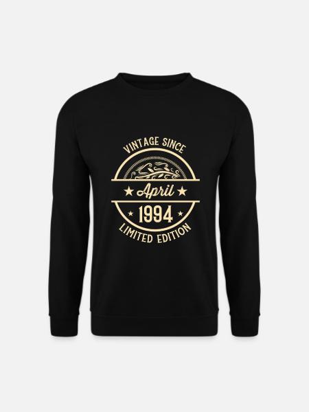 Geburtstag Vintage seit April 1994 - Unisex Pullover - Schwarz