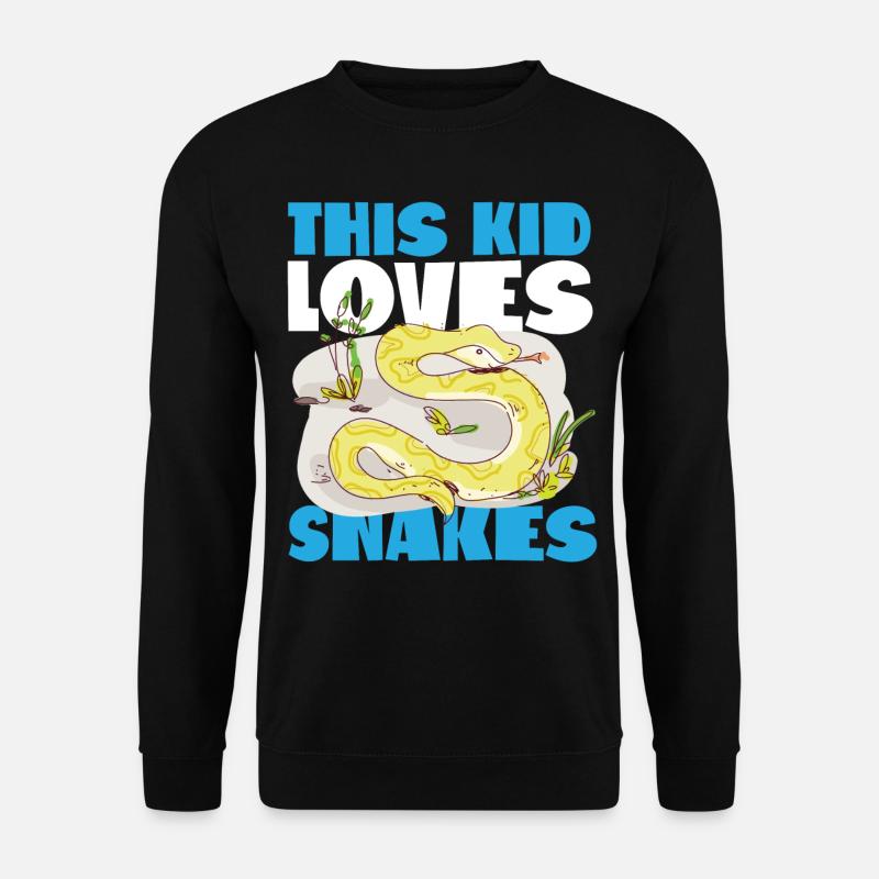 Snake Serpent This Kid Loves - Unisex Sweatshirt - black