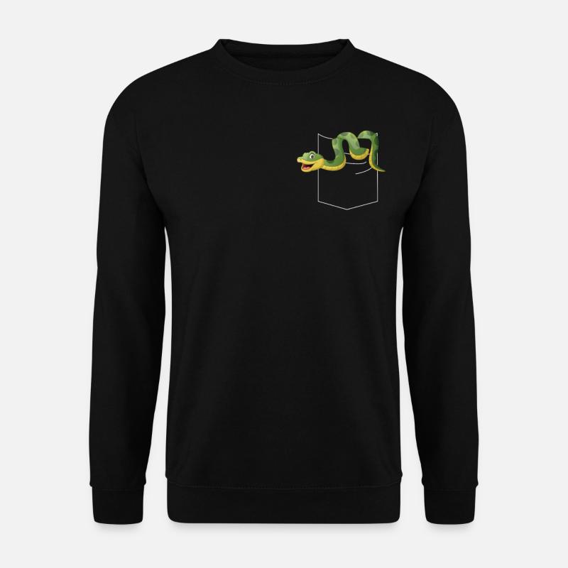 Snake Serpent Pocket - Unisex Sweatshirt - black