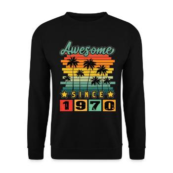 Génial depuis 1970 - Sweat-shirt Unisexe - noir - Devant - Alina (178cm) & Michal (187cm)