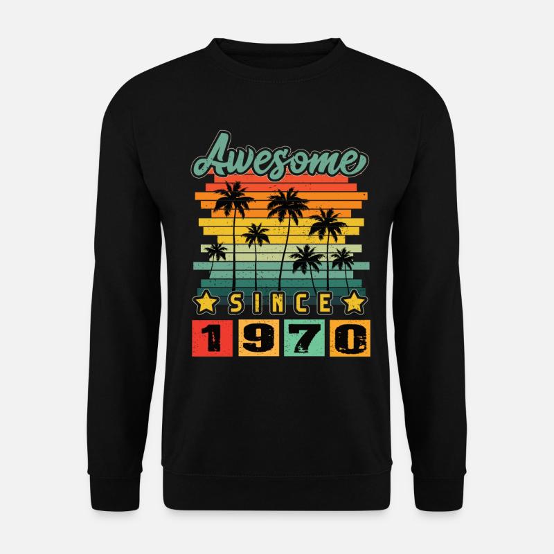 Awesome Since 1970 - Unisex Sweatshirt - black