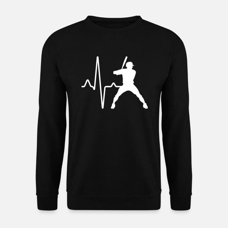 Baseball Heartbeat - Unisex Sweatshirt - black