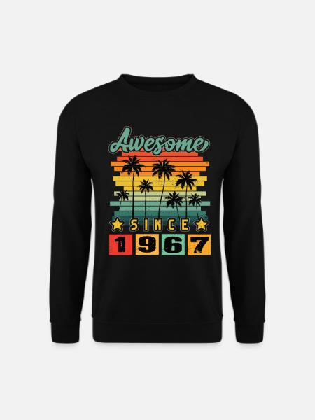 Awesome Since 1967 - Unisex Sweatshirt - black