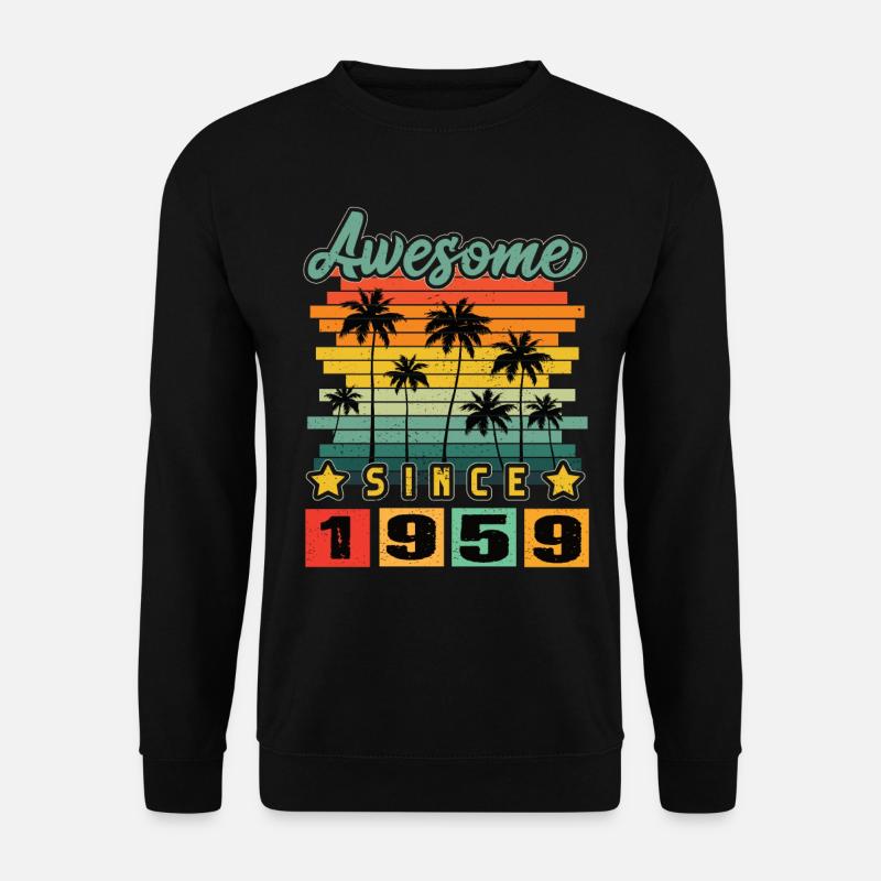 Awesome Since 1959 - Unisex Sweatshirt - black