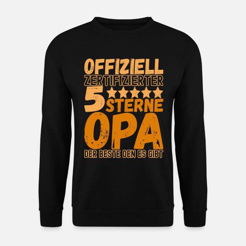 Opa Großvater - Unisex Pullover - Schwarz