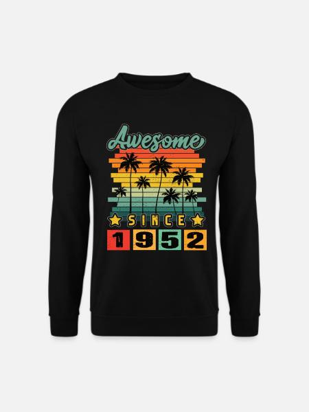 Awesome Since 1952 - Unisex Sweatshirt - black