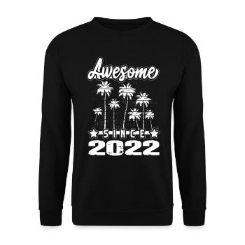 Génial depuis 2022 - Sweat-shirt Unisexe - noir - Devant - Alina (178cm) & Michal (187cm)