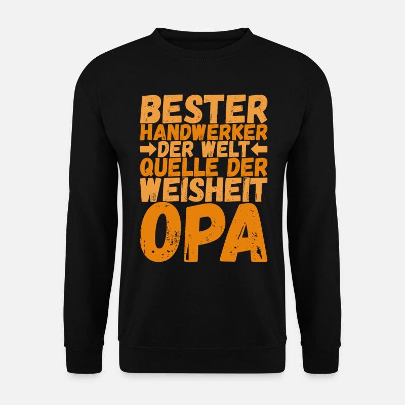 Opa Großvater - Unisex Pullover - Schwarz
