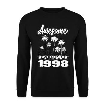Awesome Since 1998 - Unisex Pullover - Schwarz - Vorne - Alina (178cm) & Michal (187cm)