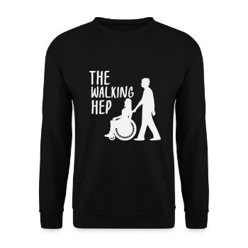 Hep Healer Social Professions Motive - Unisex Sweatshirt - black - Front - Alina (178cm) & Michal (187cm)