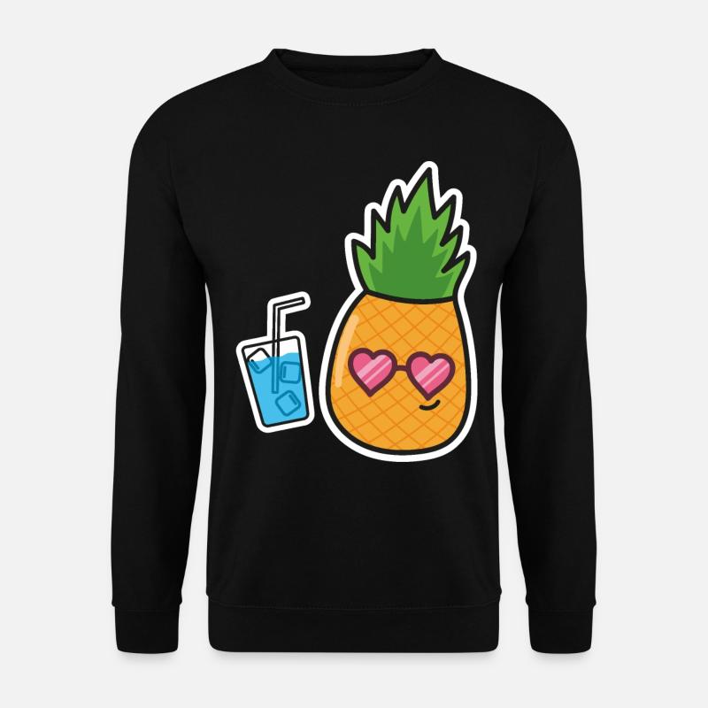 Ananas Vacances d’été - Sweat-shirt Unisexe - noir