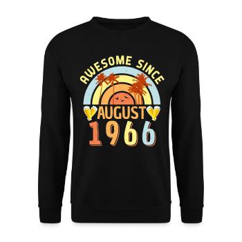 Legendary August 1966 - Unisex Sweatshirt - black - Front - Alina (178cm) & Michal (187cm)
