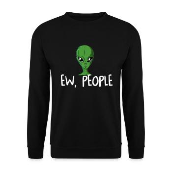Alien - Unisex Pullover - Schwarz - Vorne - Alina (178cm) & Michal (187cm)