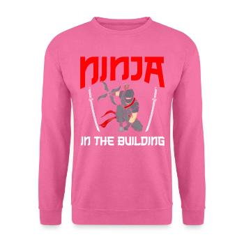 Ninja Cadeau Karaté Ninjutsu Judo Samouraï Japon - Sweat-shirt Unisexe - rose - Devant