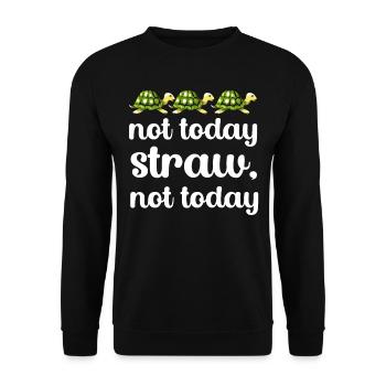 Turtle Gift Kids Reptiles Sea Beach - Unisex Sweatshirt - black - Front - Alina (178cm) & Michal (187cm)