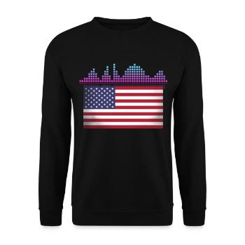 DISC JOCKEY - Unisex Sweatshirt - black - Front - Alina (178cm) & Michal (187cm)
