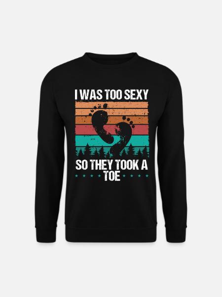 Amputated Toe Survivor Toe Amputated Survivor - Unisex Pullover - Schwarz