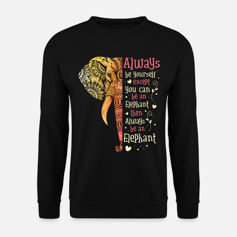 Elephant - Unisex Sweatshirt - black