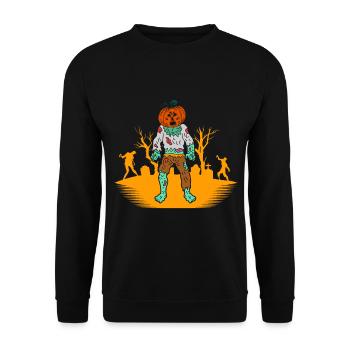 Halloween Gift Killer Skeleton Killer Horreur - Sweat-shirt Unisexe - noir - Devant - Alina (178cm) & Michal (187cm)
