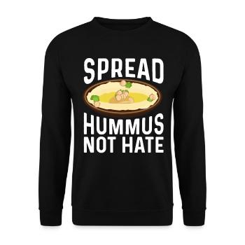 Vegetarier Veganer Vegan Veggie Tierschutz Gemüse - Unisex Pullover - Schwarz - Vorne - Alina (178cm) & Michal (187cm)