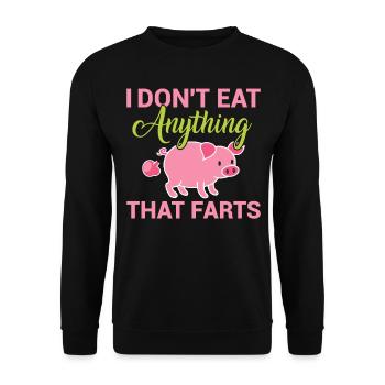 Vegetarier Veganer Vegan Veggie Tierschutz Gemüse - Unisex Pullover - Schwarz - Vorne - Alina (178cm) & Michal (187cm)