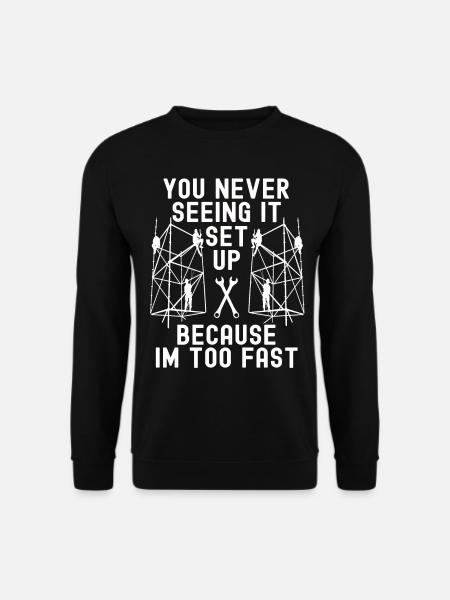 Tshirt constructeur d’échafaudages - Sweat-shirt Unisexe - noir