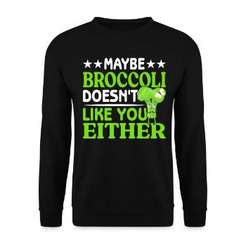 Vegetarier Veganer Vegan Veggie Tierschutz Gemüse - Unisex Pullover - Schwarz - Vorne - Alina (178cm) & Michal (187cm)