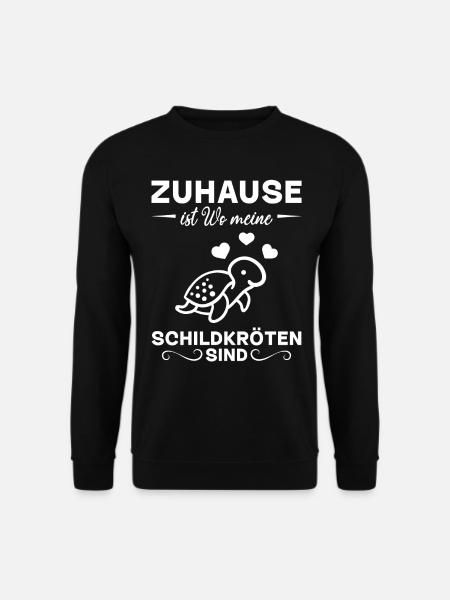 Zuhause Ist Wo Meine Schildkröten Sind - Süße - Unisex Pullover - Schwarz