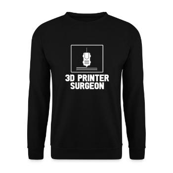 3D Printer Printing Machine Technology Technology Hobby - Unisex Sweatshirt - black - Front - Alina (178cm) & Michal (187cm)