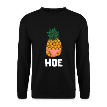 Ananas Tropical Hawaii Cadeau Enfants Hommes Fruits - Sweat-shirt Unisexe - noir - Devant - Alina (178cm) & Michal (187cm)