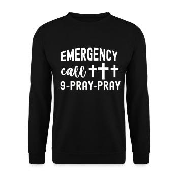 Chrétiens Religion Bible évangélique Église jésus - Sweat-shirt Unisexe - noir - Devant - Alina (178cm) & Michal (187cm)
