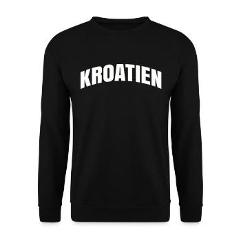 Kroatien - Unisex Pullover - Schwarz - Vorne - Alina (178cm) & Michal (187cm)